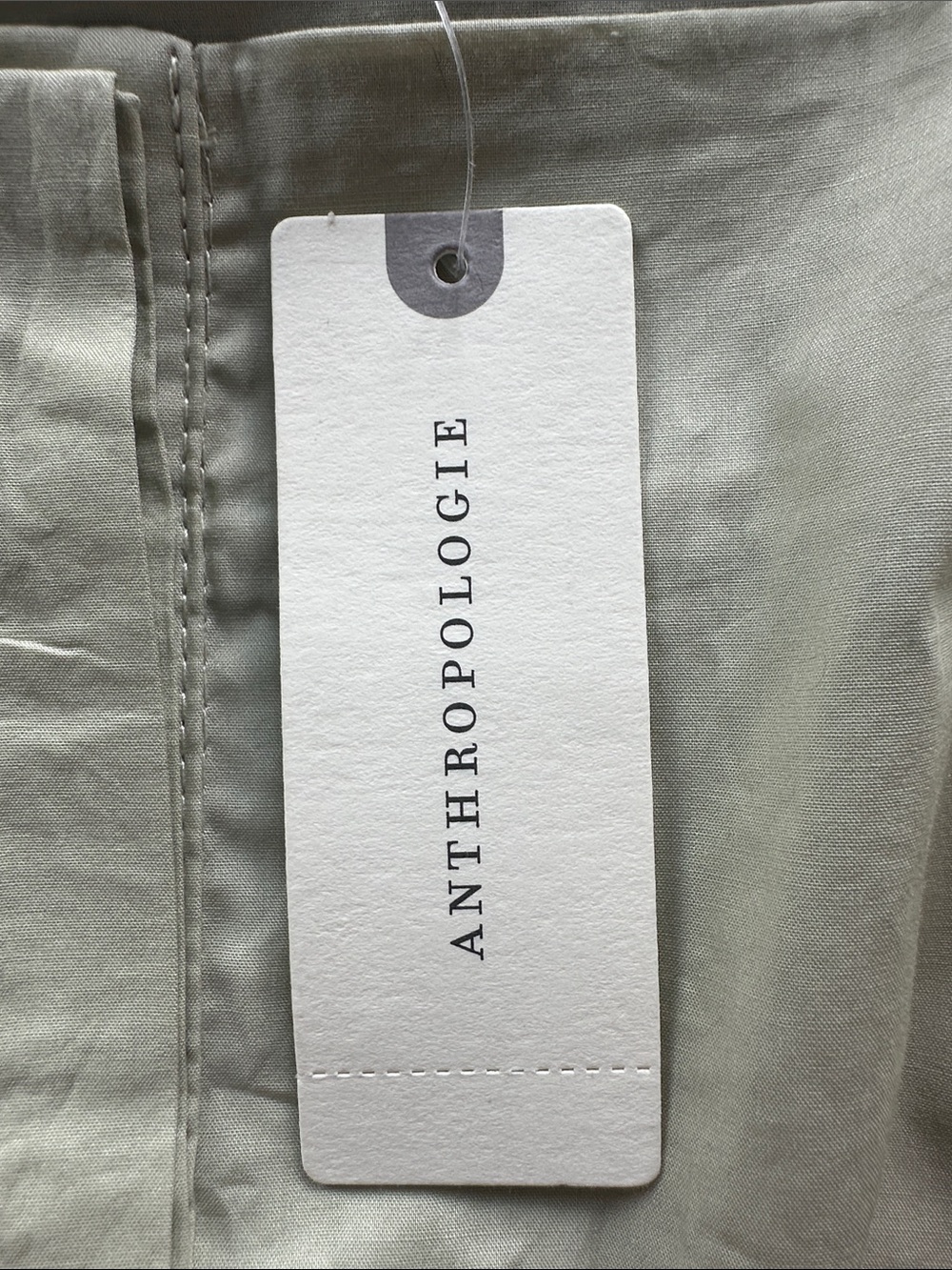 Anthropologie Harshman NWT Puff-Sleeved Babydoll Blouse Sage Green XS - Picture 5 of 5